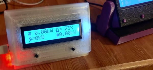 An LCD display with various icons on it